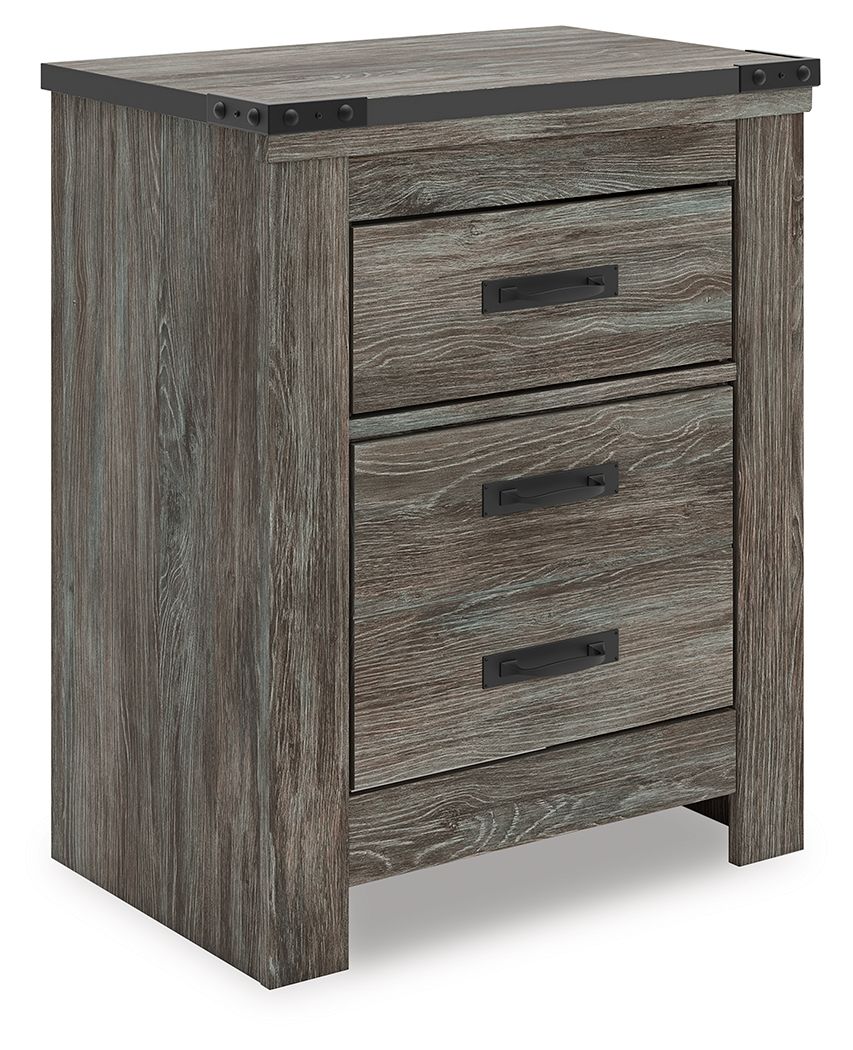 Frandern - Gray - Two Drawer Night Stand by Signature Design by Ashley® | Bel Furniture