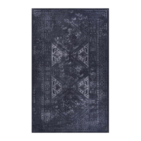 Maval - 5' X 8' Washable Area Rug - Black / Gray - view 6