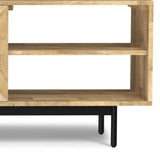 Reeves - TV Media Stand - Natural by Simpli-Home | Bel Furniture