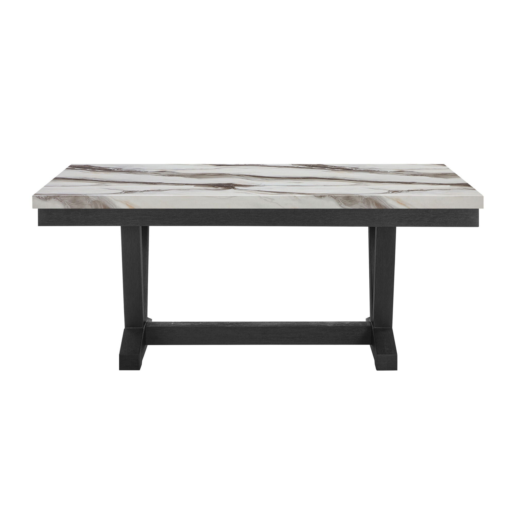 Panda - Dining Table And Trestle Base - Black– BEL Furniture