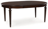 Lavinton - 8 Pc. - Dining Room Extension Table, 6 Side Chairs, Server - Brown