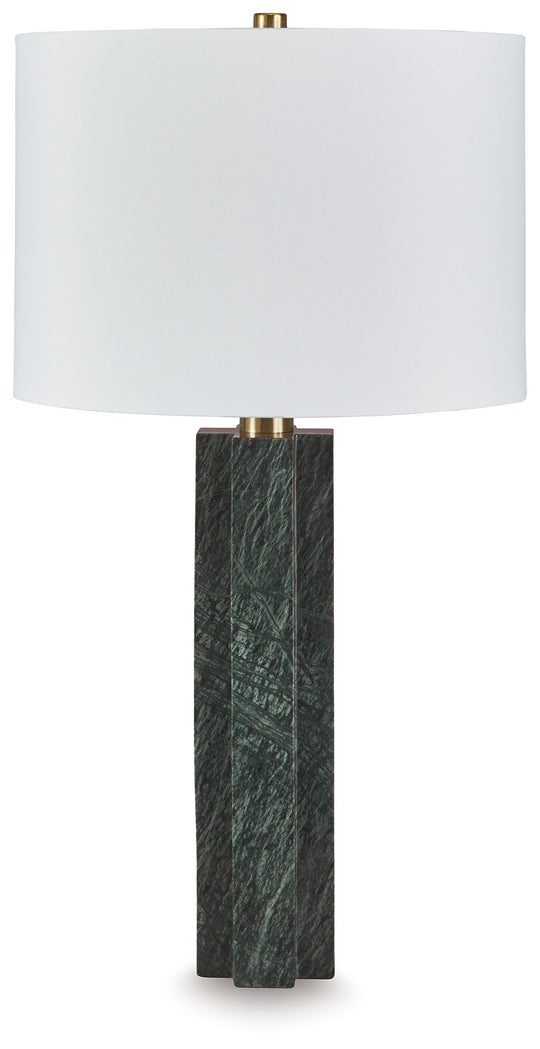 Keegan - Green - Marble Table Lamp by Signature Design by Ashley® | Bel Furniture