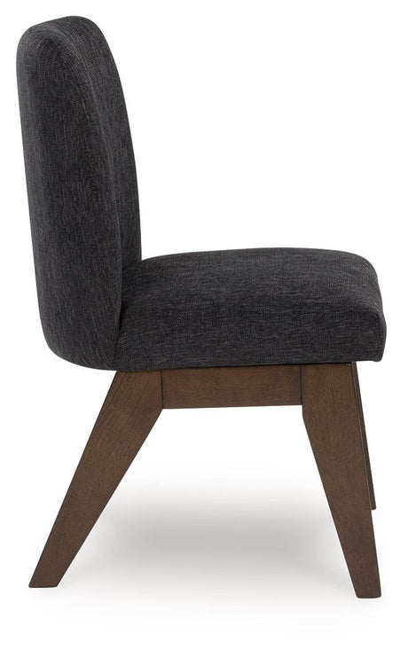 Dilenno - Dark Brown - Dining Upholstered Side Chair (Set of 2) by Signature Design by Ashley® | Bel Furniture