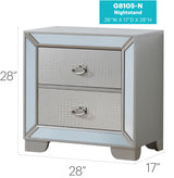 Contemporary Nightstand With Versatility