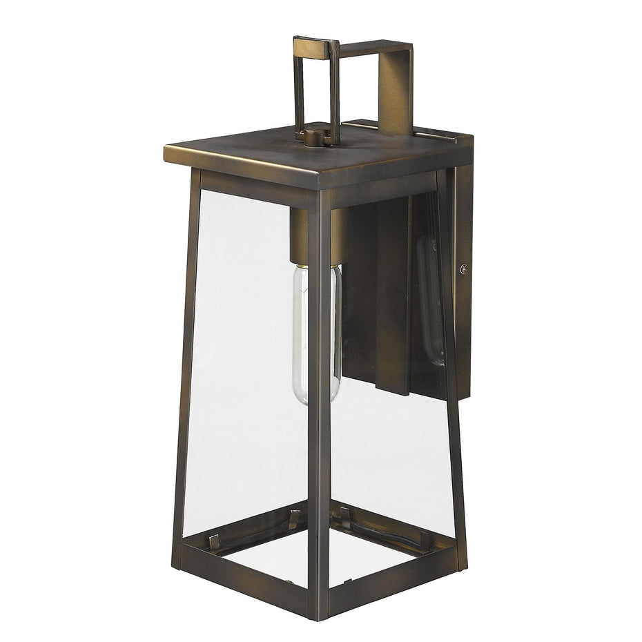 Contempo Elongated Outdoor Wall Light - Burnished Bronze