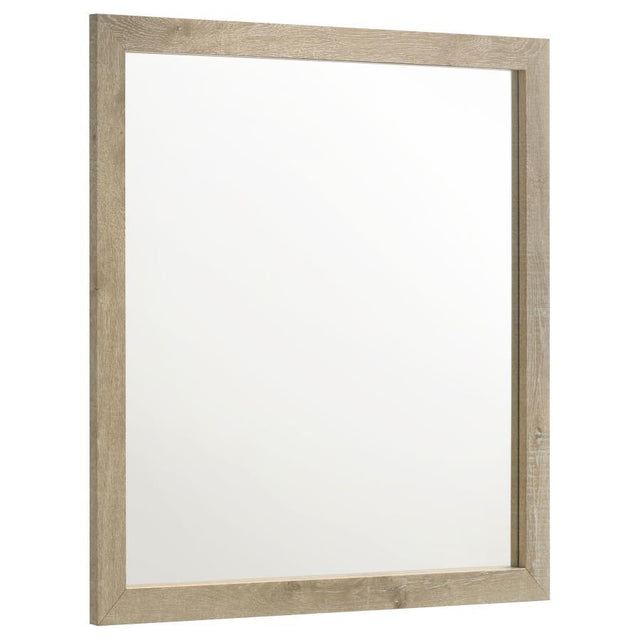 Oakglen - Dresser Mirror - Weathered Oak by Coaster Fine Furniture | Bel Furniture