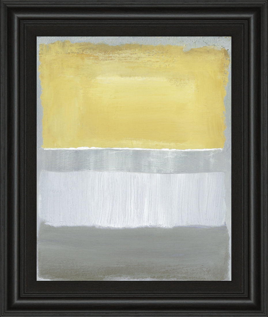 Halflight I By Caroline Gold - Framed Print Wall Art - Yellow