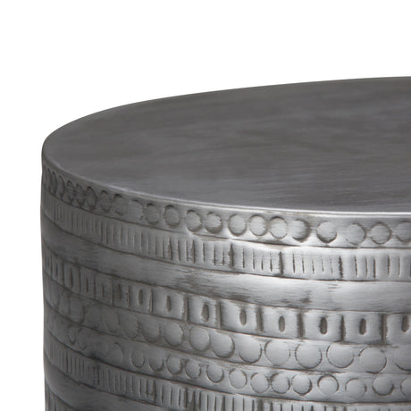 Johnsen - Handcrafted Large Metal Accent Table - view 12