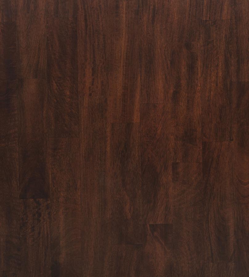 Barton - 5 Piece Round Wood Dining Table Set - Dark Brown