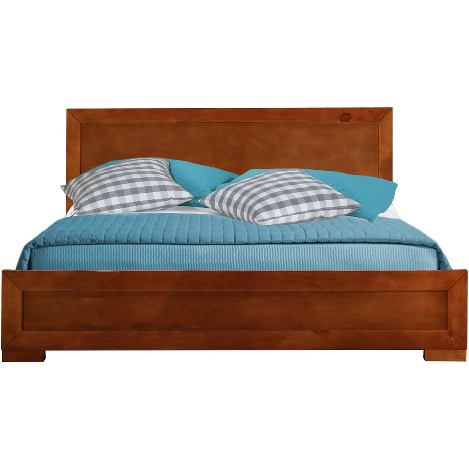 King Platform Bed - Cherry Wood