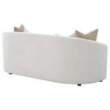 Rainn - Boucle Upholstered Sloped Arm Sofa - Latte by CoasterEssence | Bel Furniture