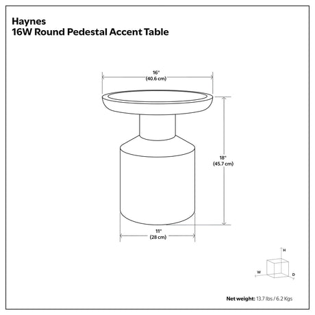 Haynes - Handcrafted Wooden Accent Table - view 21
