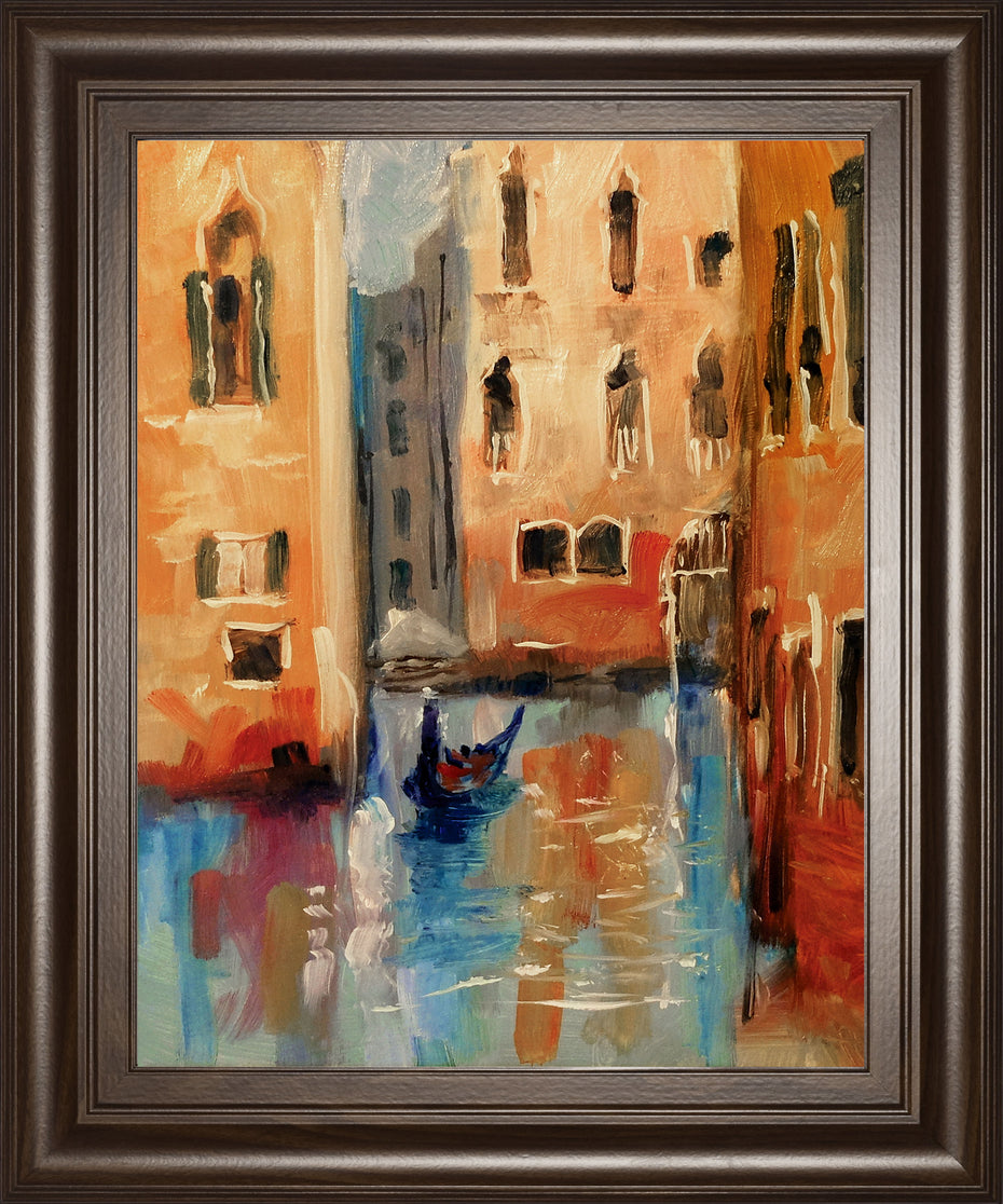 Venice II By Anne Farrall Doyle - Framed Print Wall Art - Light Brown