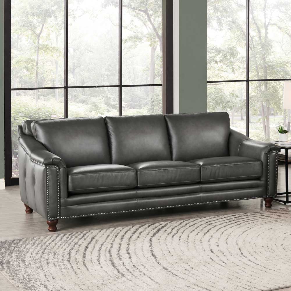 Belfast - Top Grain Leather Sofa Couch by Hydeline Furniture | Bel Furniture