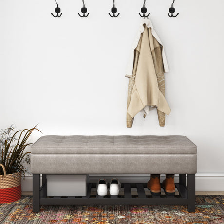 Cosmopolitan - Storage Ottoman Bench With Open Bottom - view 30