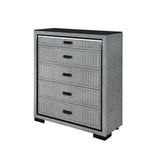 Isaiah - Upholstered Chest With LED Lighting