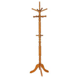 Achelle - 11 Hook Freestanding Coat Rack Hanger Light Brown by CoasterEveryday | Bel Furniture
