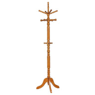 Achelle - 11 Hook Freestanding Coat Rack Hanger Light Brown by CoasterEveryday | Bel Furniture