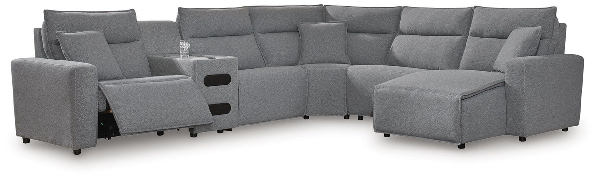 Modmax II - Reclining Sectional - Salt And Pepper