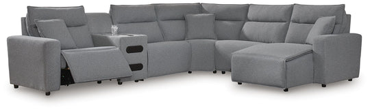 Modmax II - Reclining Sectional - Salt And Pepper