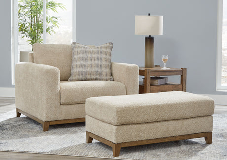 Parklynn - Living Room Set Beige 2 Pc. Chair And A Half, Ottoman by Signature Design by Ashley® | Bel Furniture
