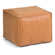 Brody - Versatile Square Pouf Light Blue by Simpli-Home | Bel Furniture
