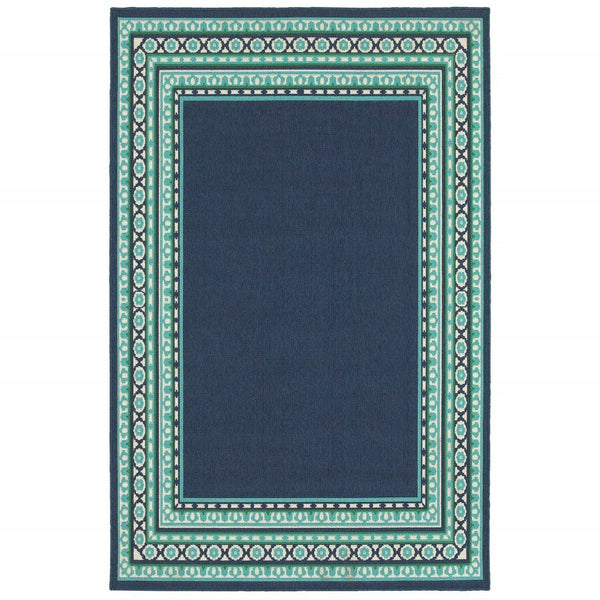 Outdoor / Indoor Area Rug - Blue / Green