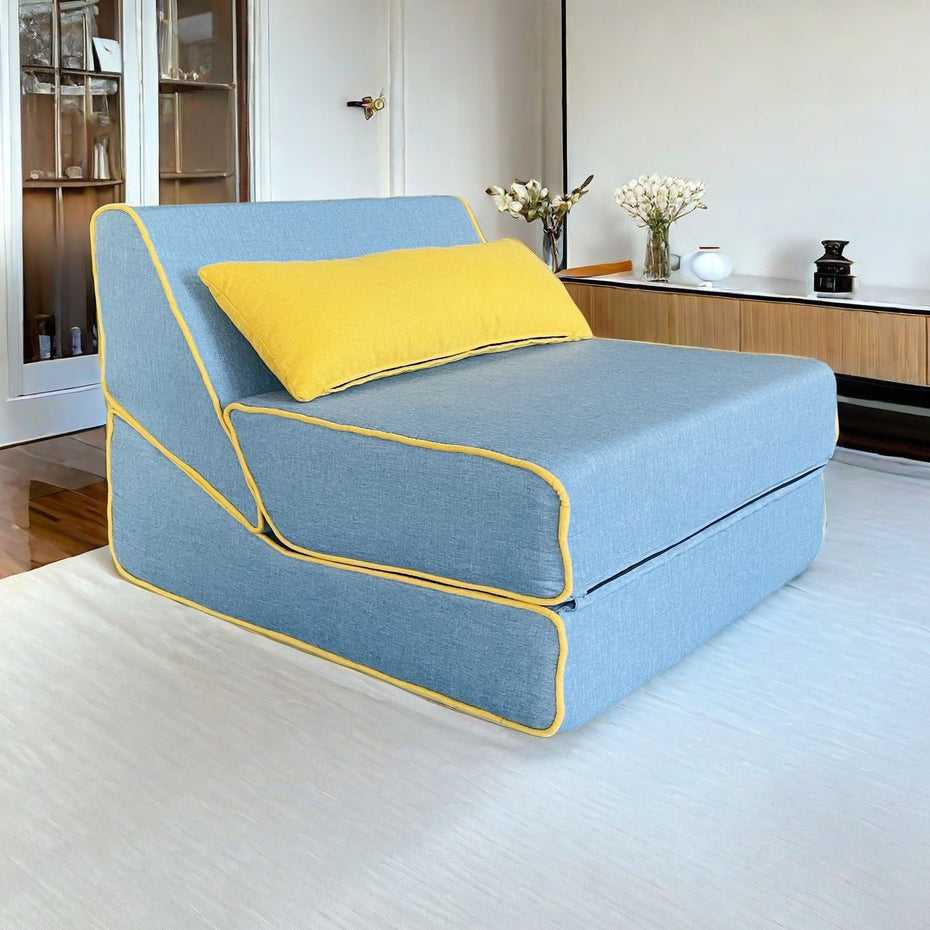 Three In One Folding Sofa, Convertible Bed, Easy To Carry Outdoors, Suitable For Living Room, Bedroom, Lounge, Outdoor