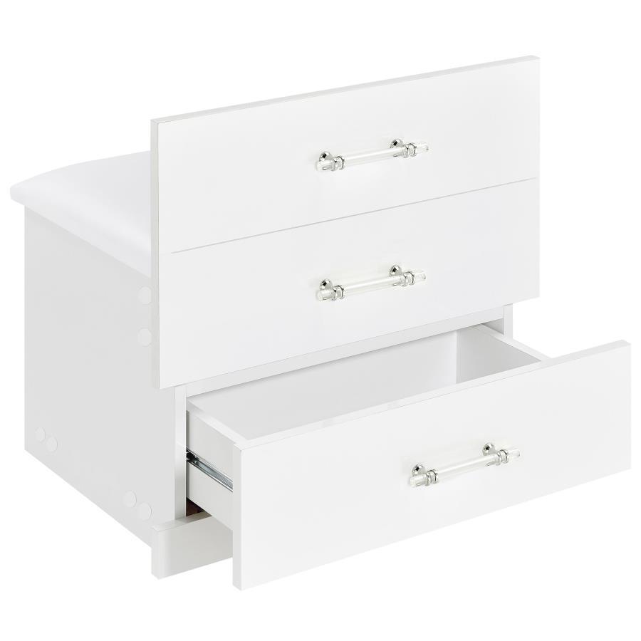 Danbury - 3-Drawer Makeup Vanity & Stool Set by Coaster Fine Furniture | Bel Furniture