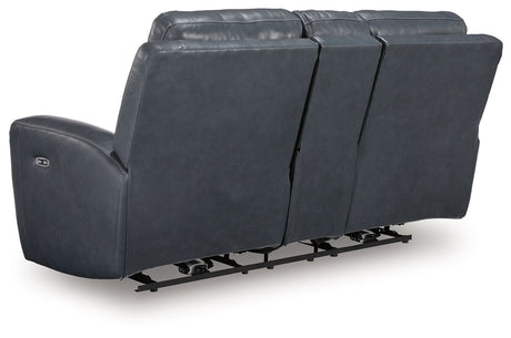 Bexhurst - Power Reclining Loveseat With Console / Adjustable Headrest - view 10