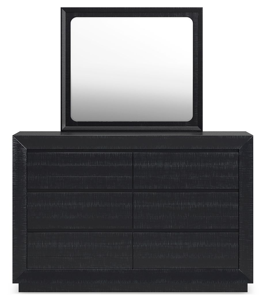Londer - Black - Dresser And Mirror by Millennium® by Ashley | Bel Furniture
