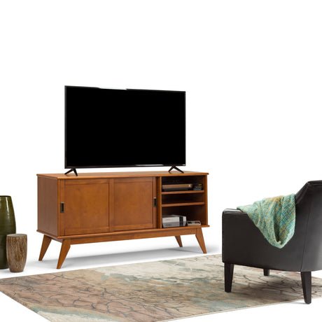 Draper - Handcrafted Mid Century Low TV Media Stand - view 29