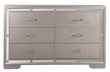 Alana - Dresser - Silver Champagne by Glory Furniture | Bel Furniture