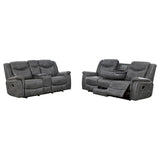 Conrad - Upholstered Padded Arm Motion Sofa Set