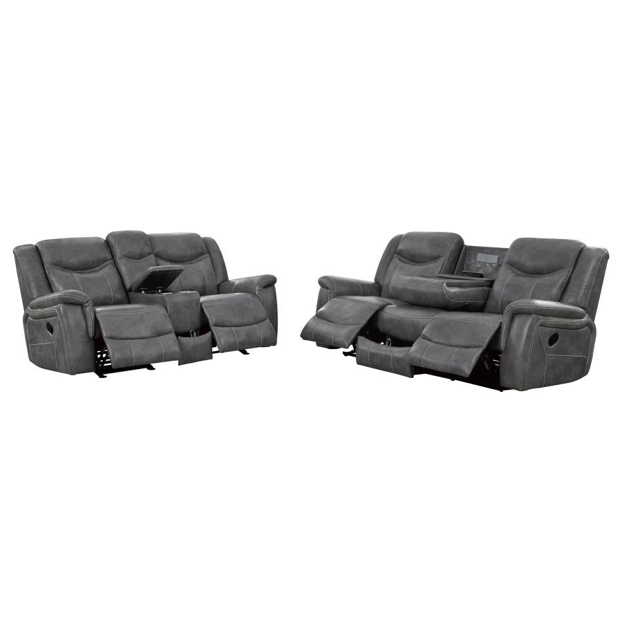 Conrad - Upholstered Padded Arm Motion Sofa Set
