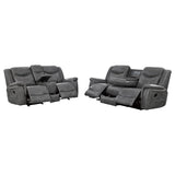 Conrad - Upholstered Padded Arm Motion Sofa Set