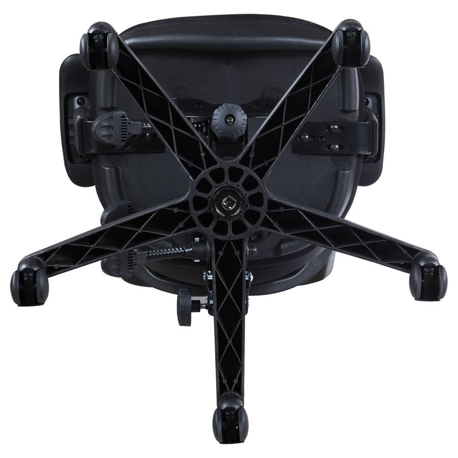 Rollo - Upholstered Adjustable Ergonomic Office Chair - Black