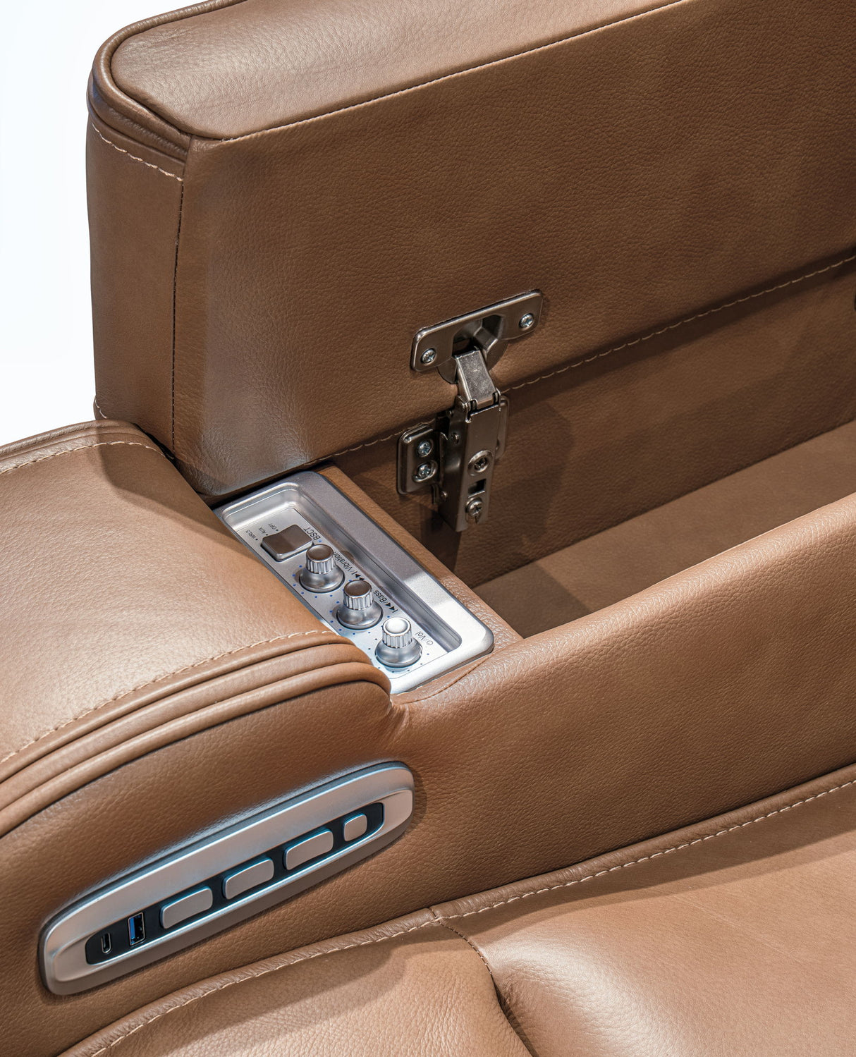 Knightington - Power Reclining Loveseat With Audio Seating