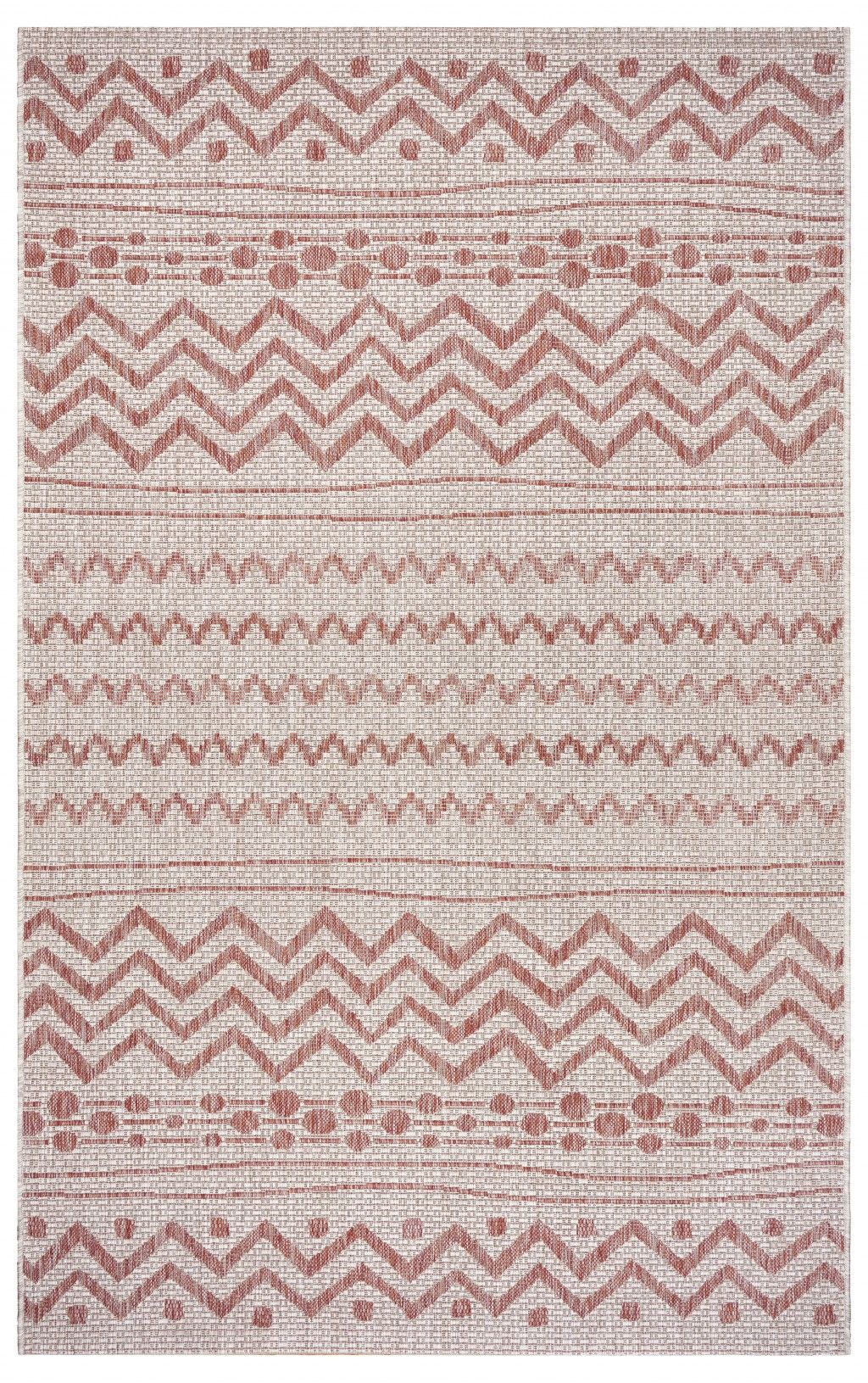 5' X 8' Indoor / Outdoor Area Rug - Beige