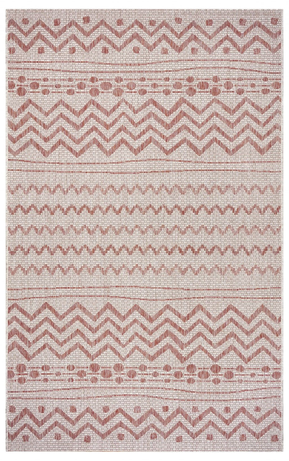 5' X 8' Indoor / Outdoor Area Rug - Beige