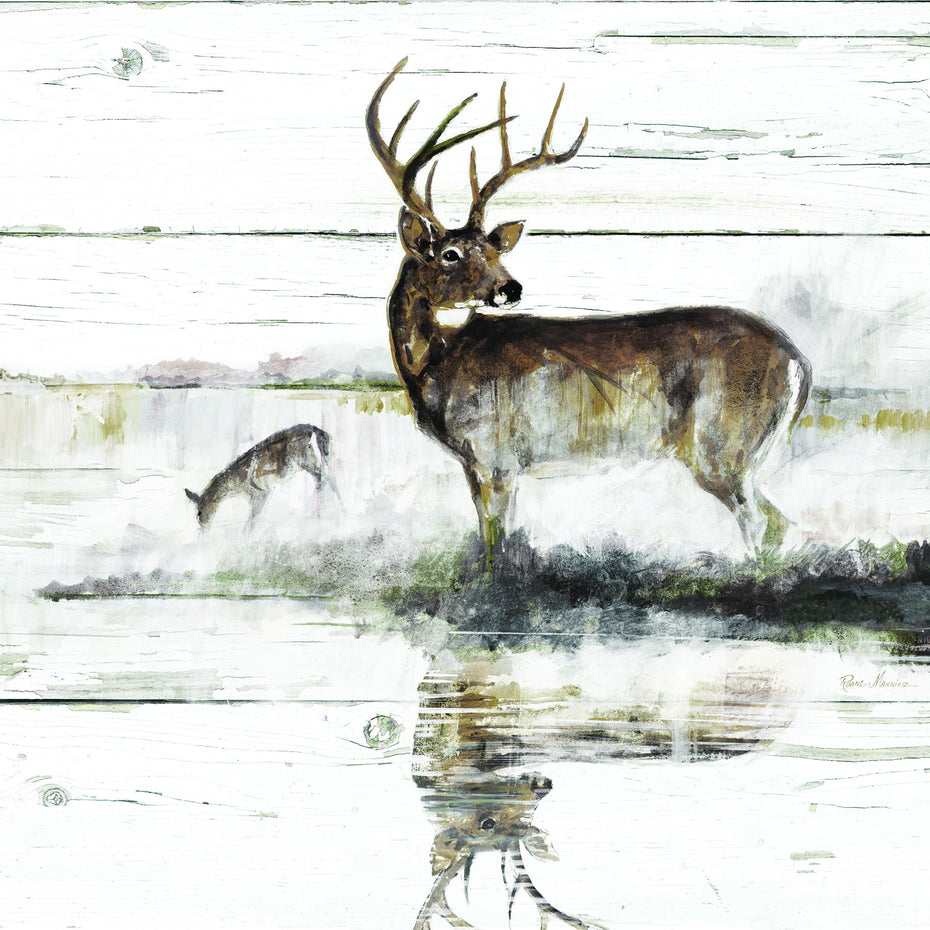 Rustic Misty Deer By Ruane Manning - Dark Brown