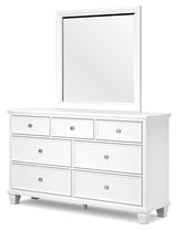 Fortman - White - Dresser And Mirror by Signature Design by Ashley® | Bel Furniture