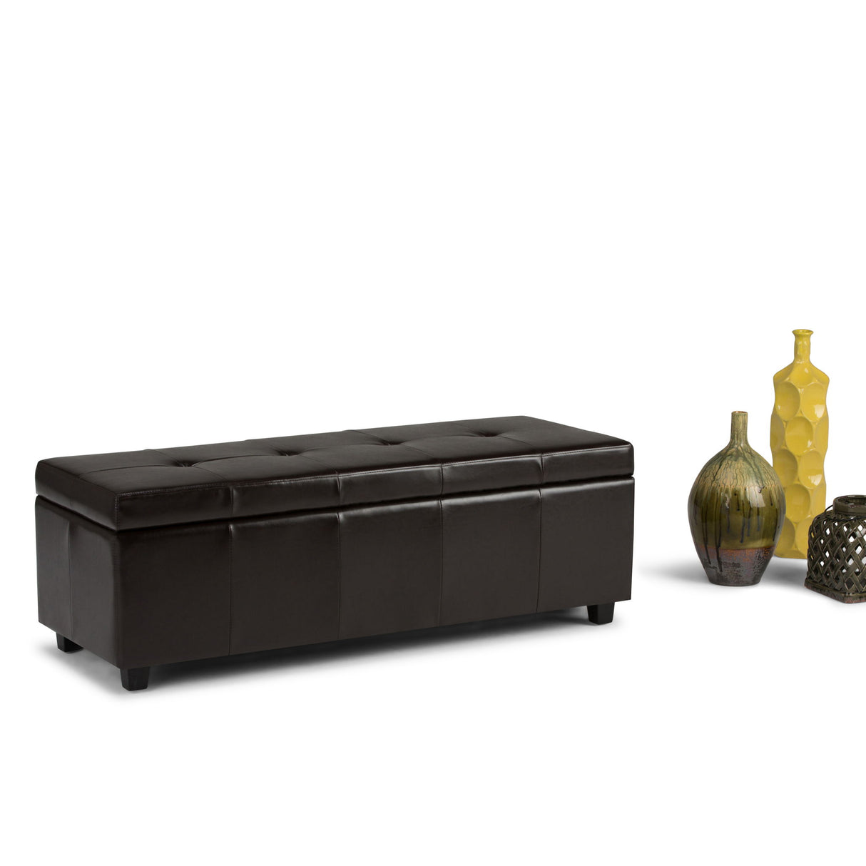 Castleford - Contemporary Storage Ottoman by Simpli-Home | Bel Furniture