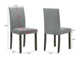 Melshire - Side Chair (Set of 2) - Gray by Crown Mark | Bel Furniture