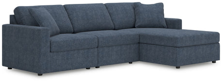 Modmax - Ink - Sectional Blue 3 Pc. Sectional With Raf Corner Chaise by Signature Design by Ashley® | Bel Furniture