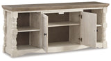 Havalance - Extra Large TV Stand - 2 Doors - Brown / Beige