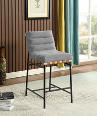 Lahni - 17" Boucle Fabric Counter Height Chair by Lilola Home | Bel Furniture