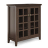 Artisan - Handcrafted Medium Storage Cabinet Dark Brown by Simpli-Home | Bel Furniture