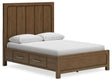 Cabalynn - Panel Bed With Storage Light Brown by Signature Design by Ashley® | Bel Furniture