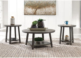 Caitbrook - Gray - Occasional Table Set (Set of 3) by Signature Design by Ashley® | Bel Furniture